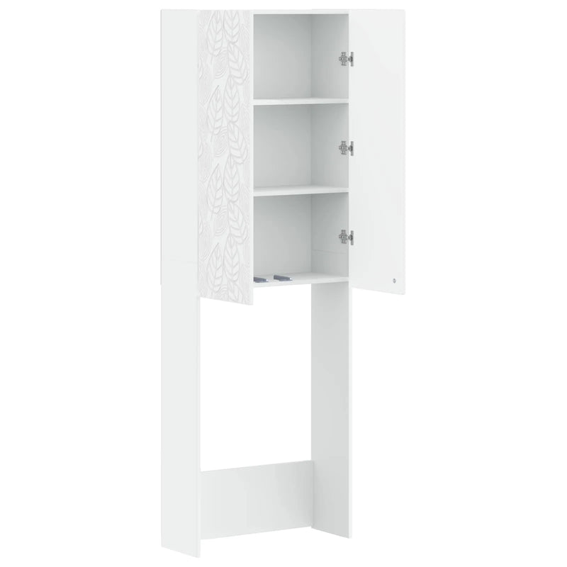 Toilet Cabinet DELFT White 66 x 25.5 x 190 cm Engineered Wood