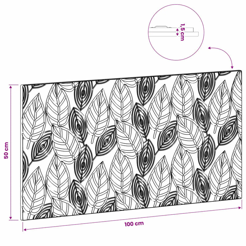 Wall-Mounted Headboard DELFT Sonoma Oak Engineered Wood