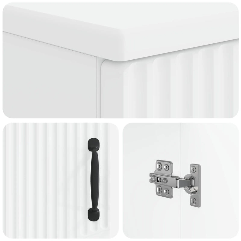 Bathroom Sink Cabinet HOORN White 59.5 x 31.5 x 56 cm
