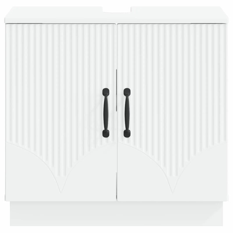 Bathroom Sink Cabinet HOORN White 59.5 x 31.5 x 56 cm