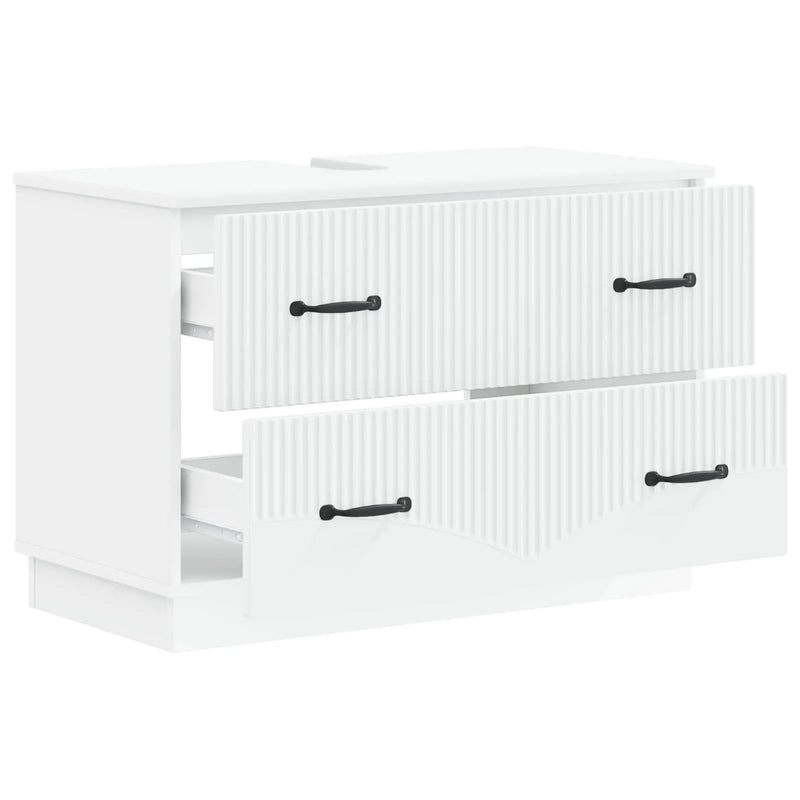Bathroom Sink Cabinet HOORN White 82 x 41 x 56 cm