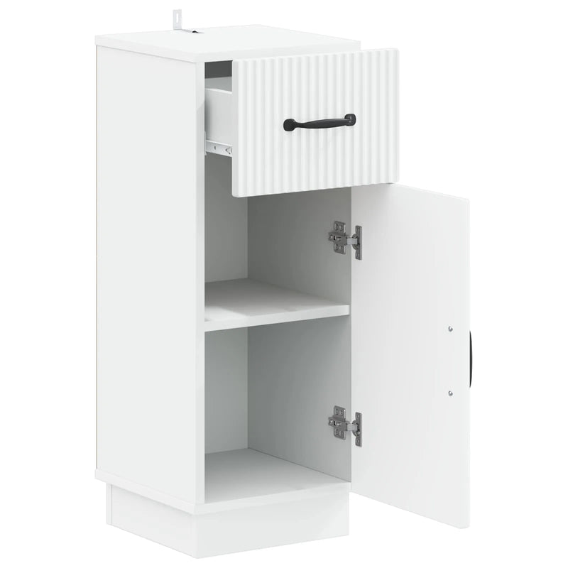 Bathroom Storage Cabinet HOORN White 30 x 31 x 77 cm