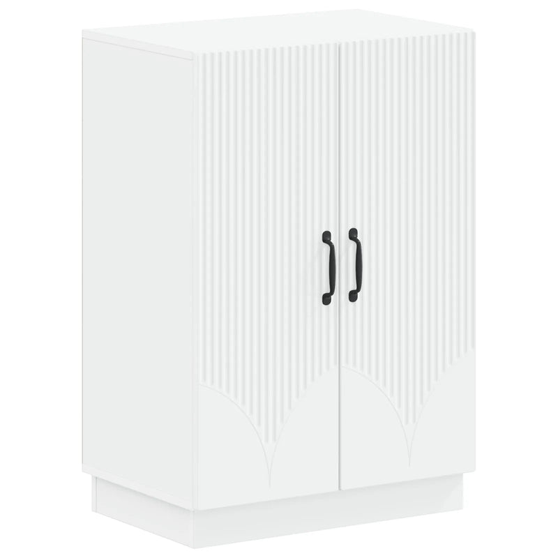 Shoe Cabinet HOORN 59.5 x 39.5 x 87 cm Engineered Wood White