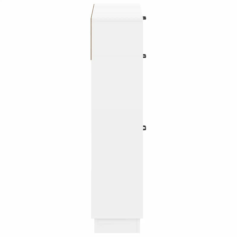 Shoe Cabinet HOORN 78 x 24 x 100 cm Engineered Wood White