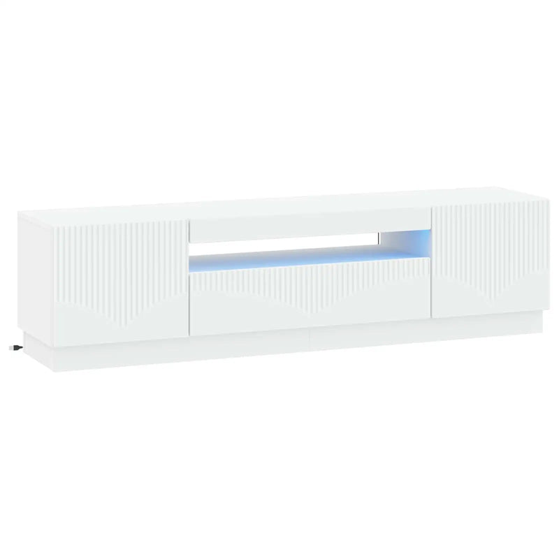 LED TV Cabinet White Engineered Wood