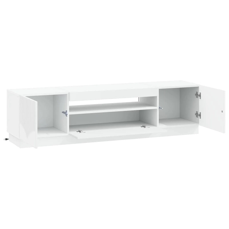 LED TV Cabinet White Engineered Wood