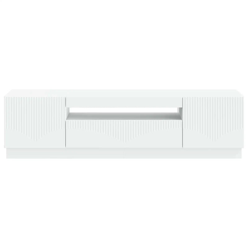 LED TV Cabinet White Engineered Wood