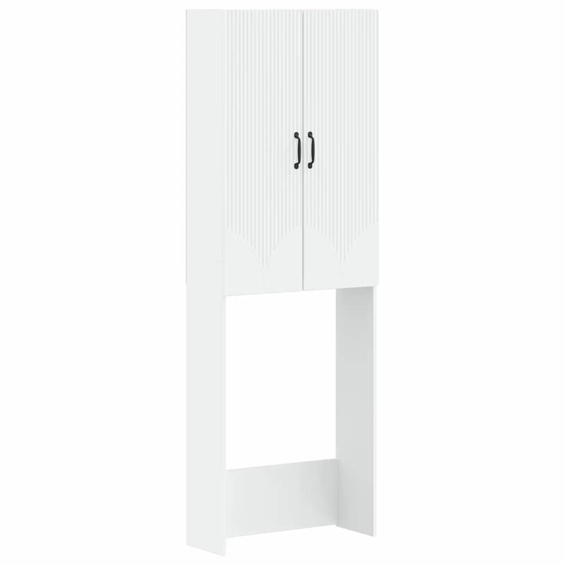 Toilet Cabinet HOORN White 66 x 25.5 x 190 cm Engineered Wood