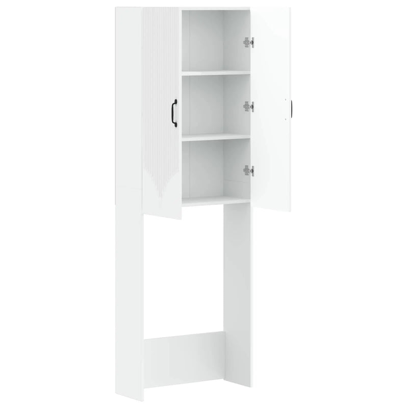 Toilet Cabinet HOORN White 66 x 25.5 x 190 cm Engineered Wood
