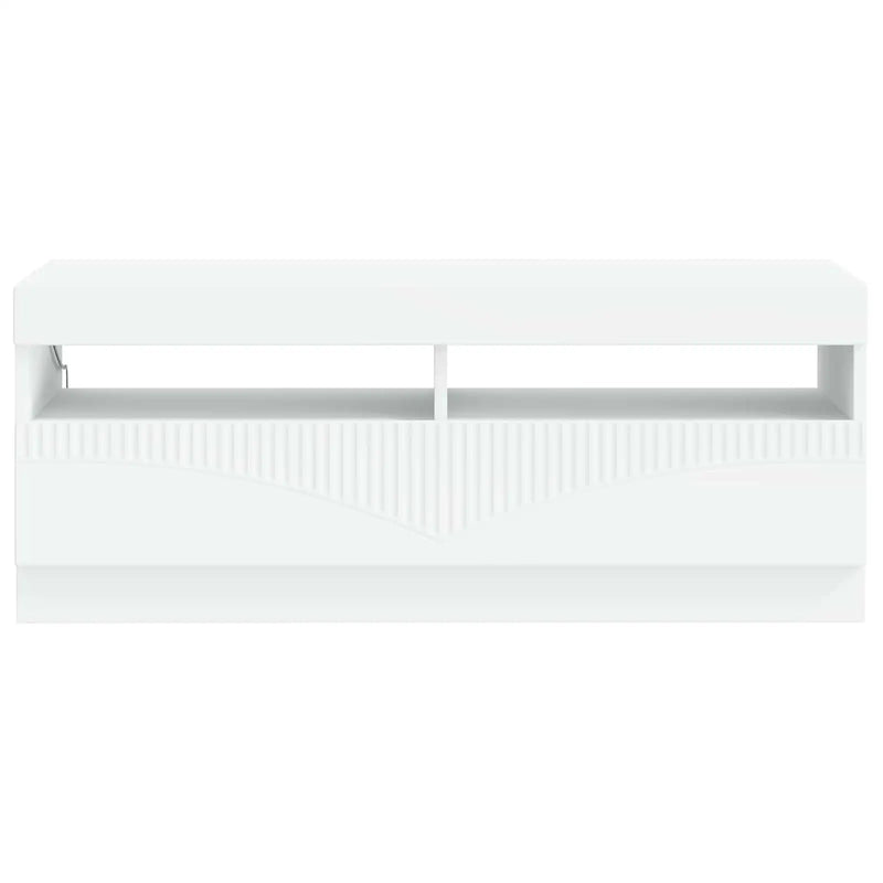 LED TV Cabinet White Engineered Wood