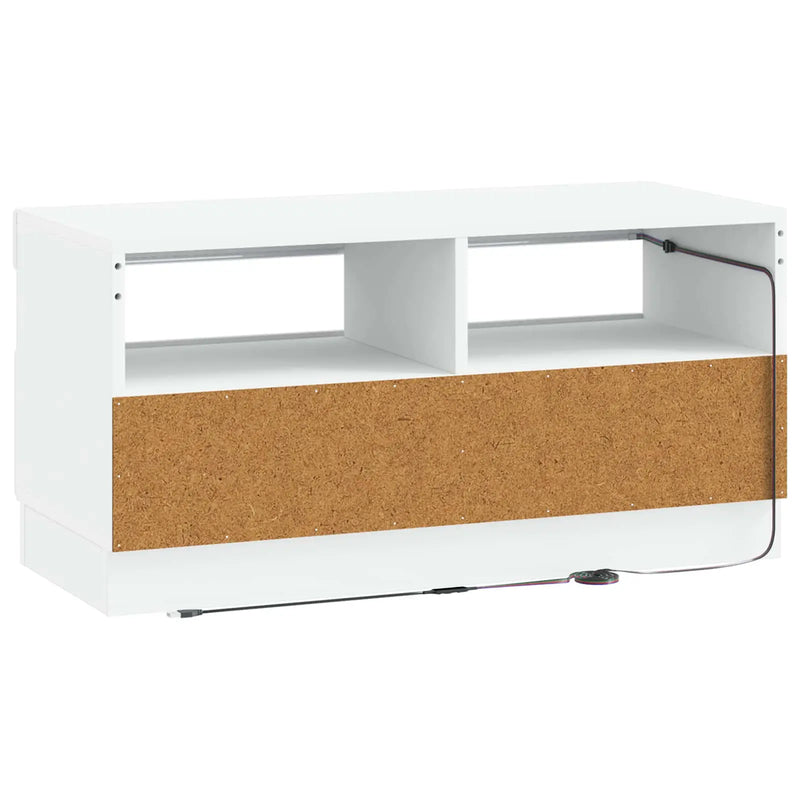 LED TV Cabinet White Engineered Wood