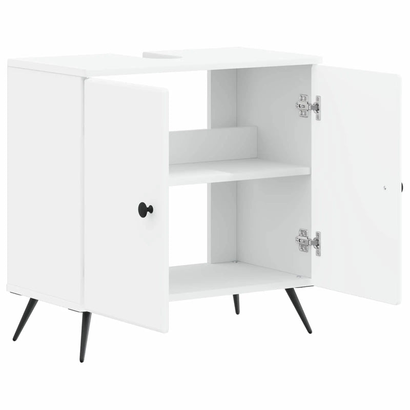 Bathroom Sink Cabinet BREDA White 59.5 x 31.5 x 59 cm