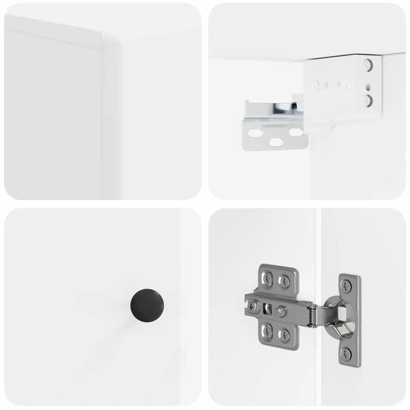 Bathroom Wall Cabinet BREDA White 30 x 31 x 59 cm
