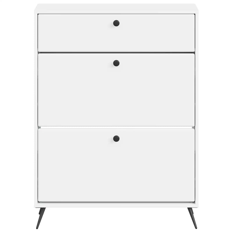 Shoe Cabinet BREDA 78 x 24 x 103 cm Engineered Wood White