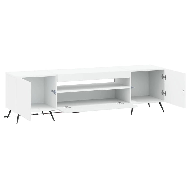 LED TV Cabinet White Engineered Wood