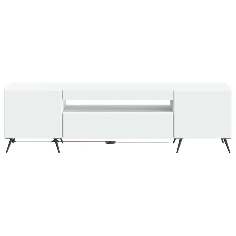 LED TV Cabinet White Engineered Wood