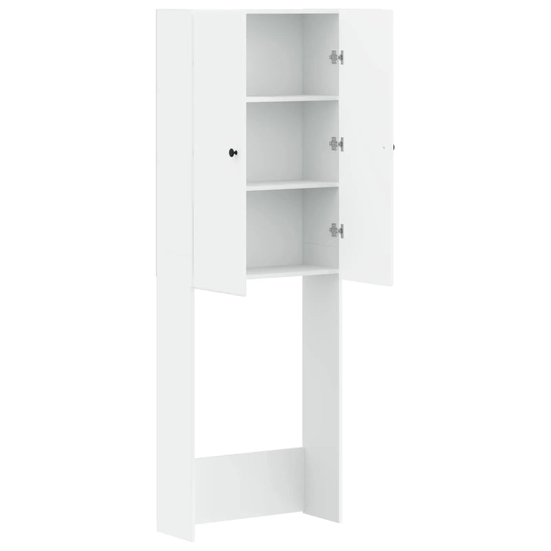 Toilet Cabinet BREDA White 66 x 25.5 x 190 cm Engineered Wood