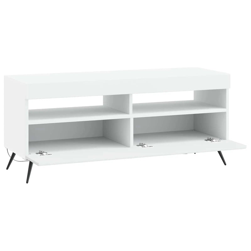 LED TV Cabinet White Engineered Wood