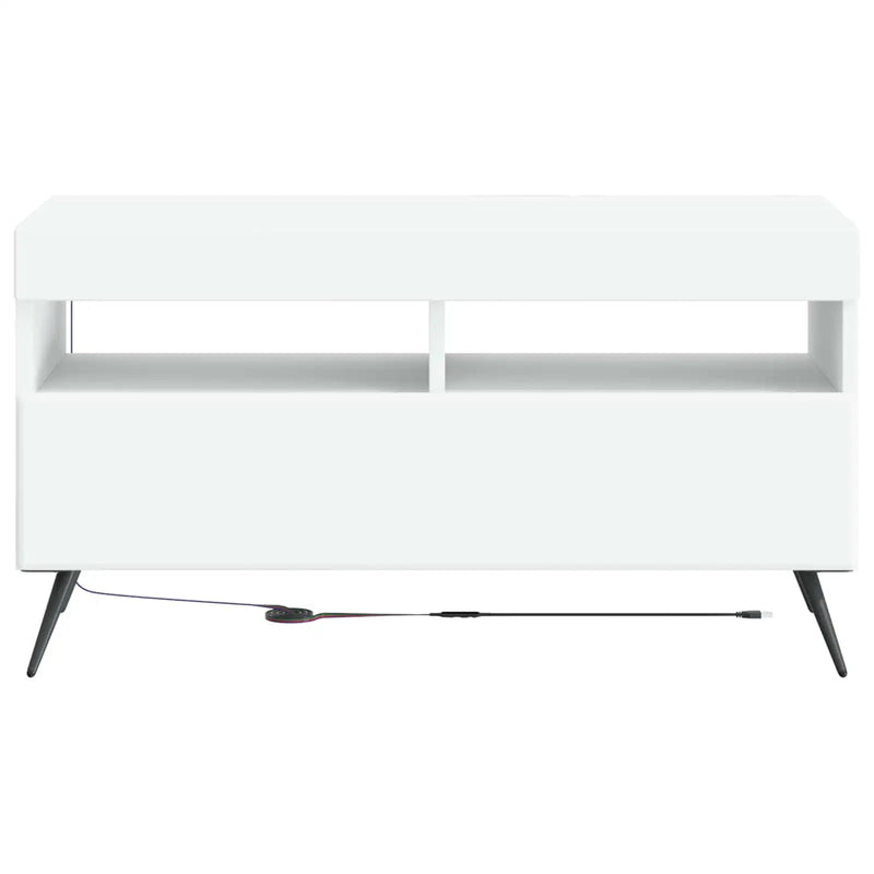LED TV Cabinet White Engineered Wood