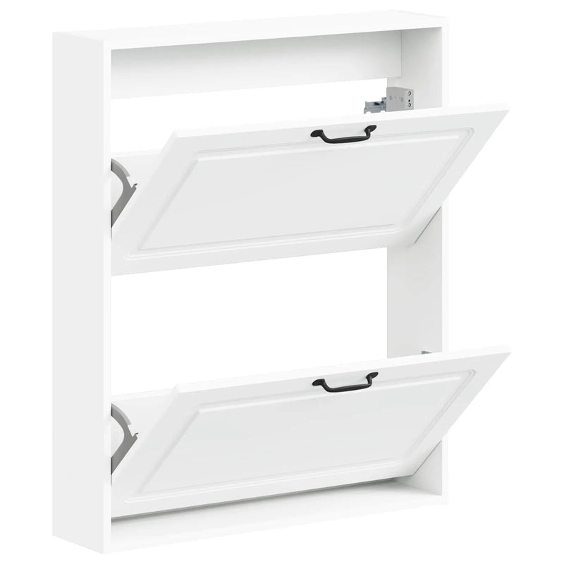 Wall-Mounted Shoe Cabinet UTRECHT 71 x 17 x 86 cm White