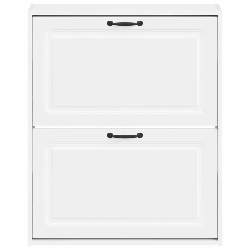 Wall-Mounted Shoe Cabinet UTRECHT 71 x 17 x 86 cm White