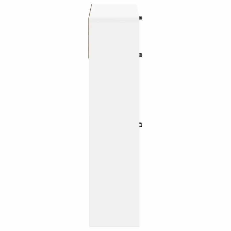 Shoe Cabinet UTRECHT 78 x 24 x 100 cm Engineered Wood White