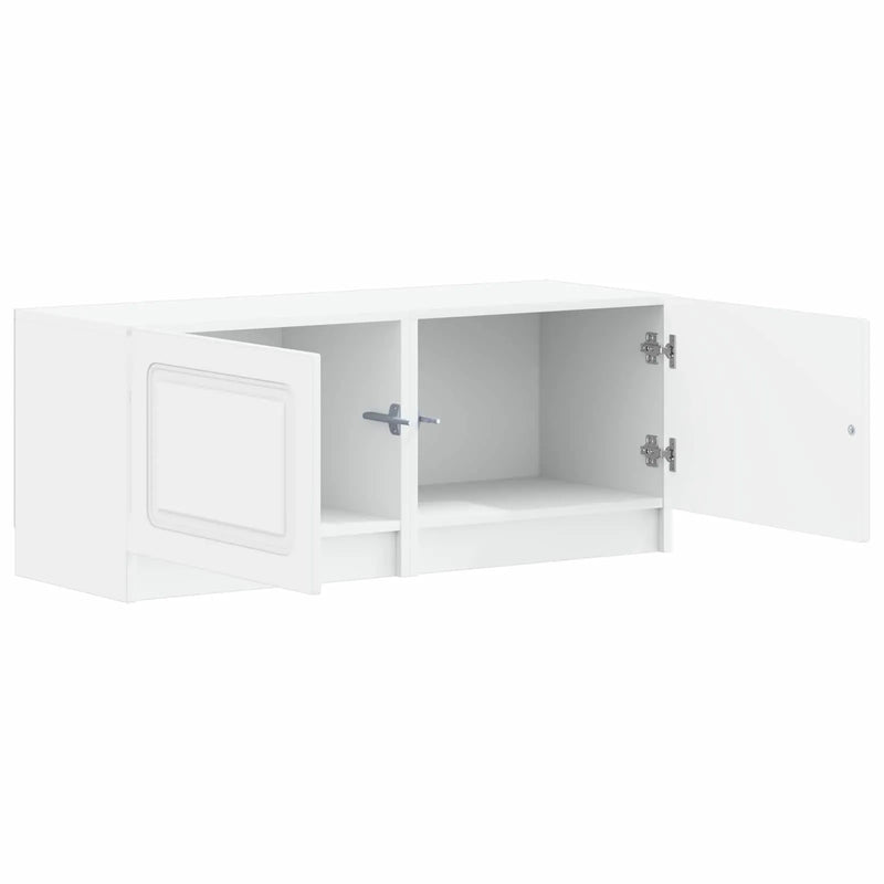TV Cabinet White Engineered Wood