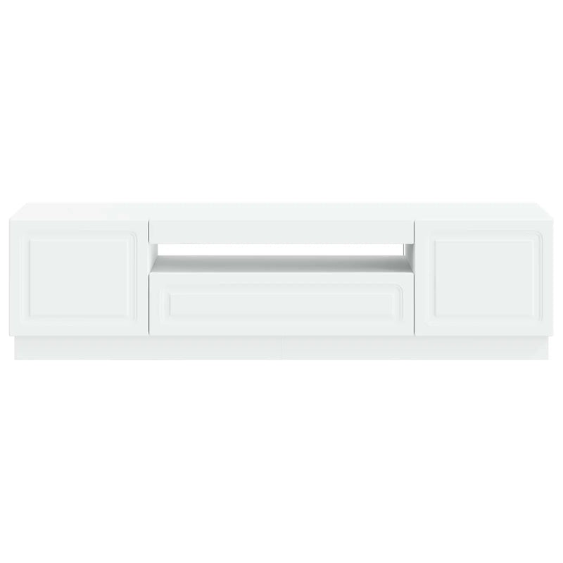 LED TV Cabinet White Engineered Wood