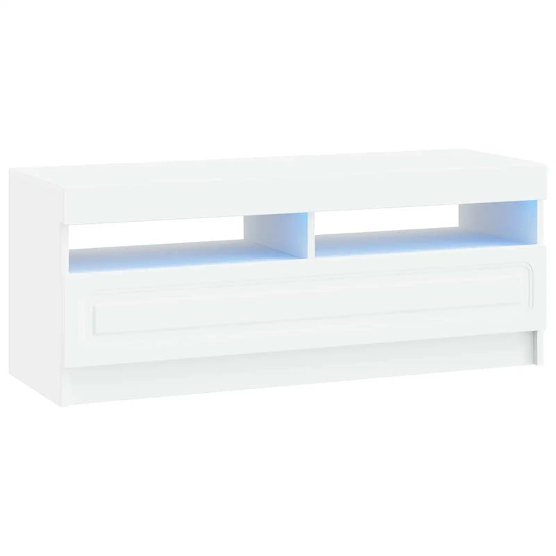 LED TV Cabinet White Engineered Wood