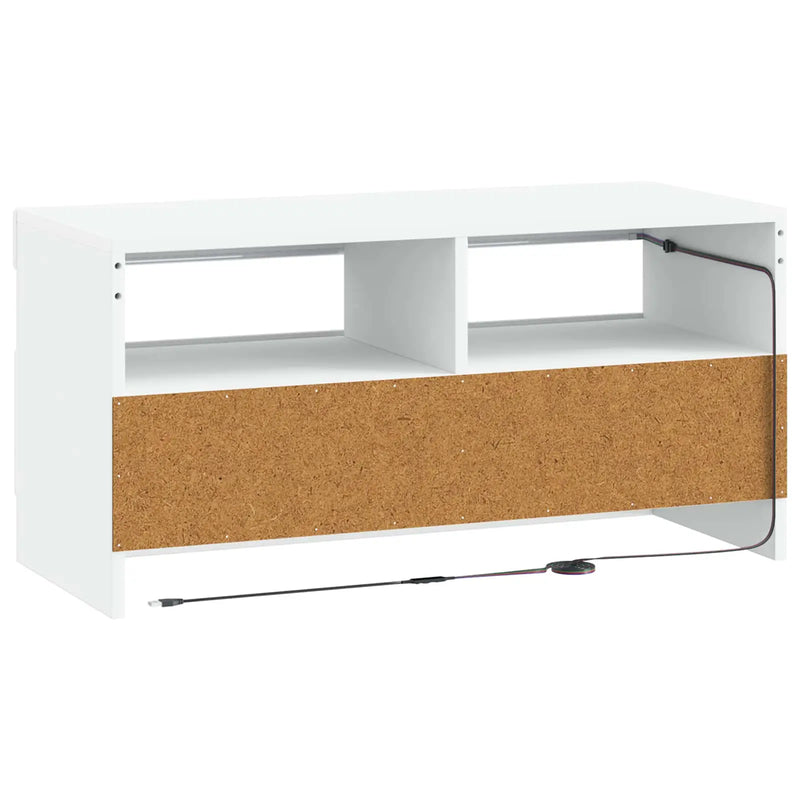 LED TV Cabinet White Engineered Wood