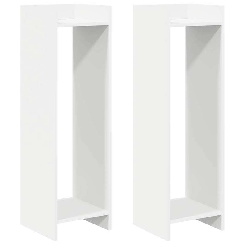 Plant Stand 2 pcs White 30 x 30 x 100 cm Engineered Wood