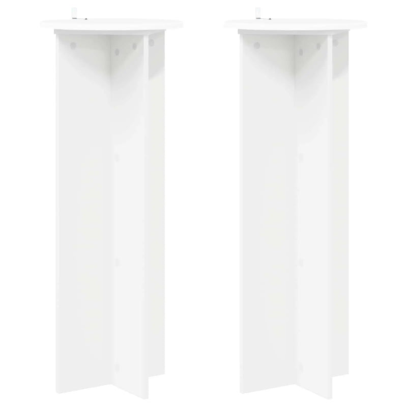 Plant Stand 2 pcs White ��40 x 100 cm Engineered Wood