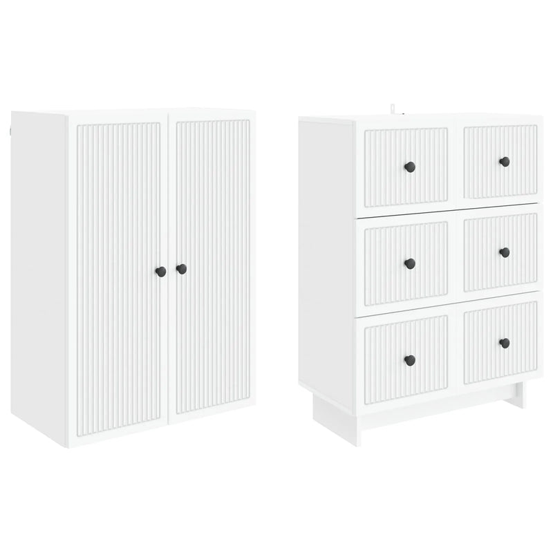 Cabinet Set 2 pcs 66 x 34.5 x 90 cm Engineered Wood