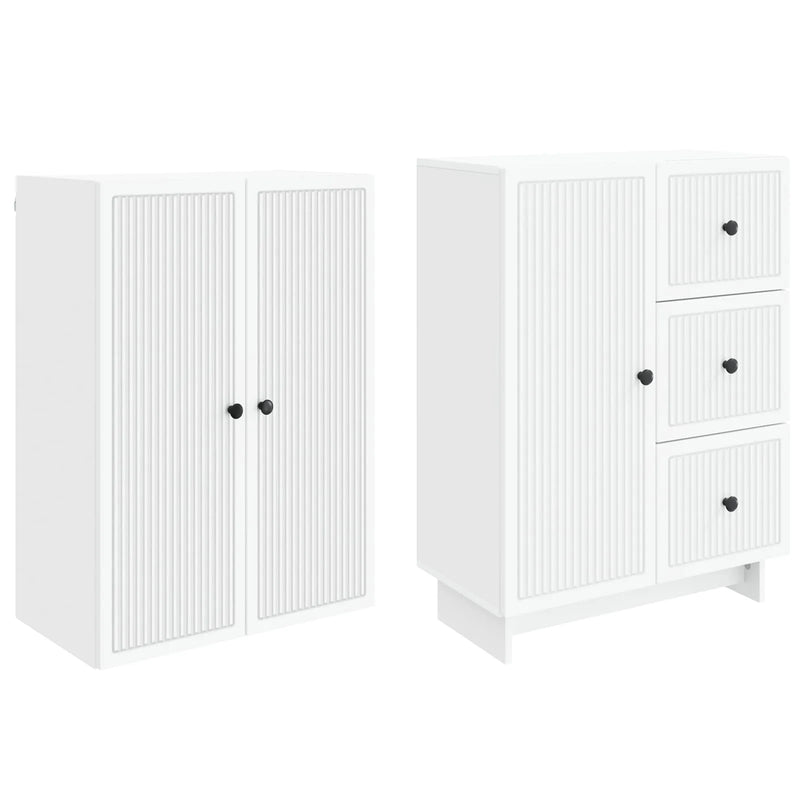 Cabinet Set 2 pcs 66 x 34.5 x 90 cm Engineered Wood
