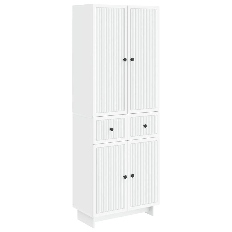 Cabinet Set 2 pcs White 66 x 34.5 x 90 cm Engineered Wood