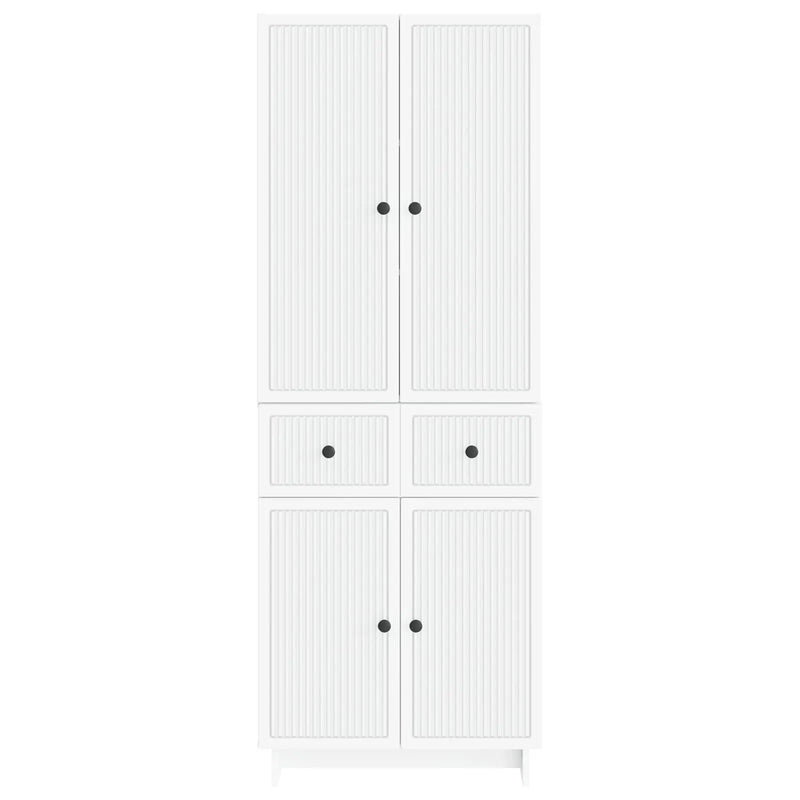 Cabinet Set 2 pcs White 66 x 34.5 x 90 cm Engineered Wood