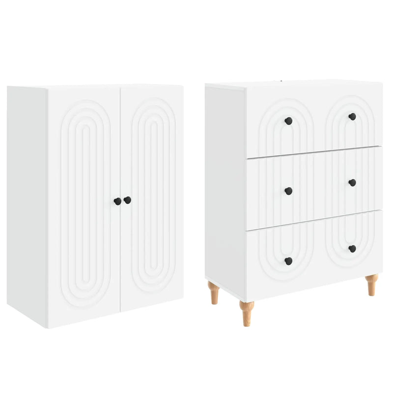 Cabinet Set 2 pcs 66 x 34.5 x 90 cm Engineered Wood