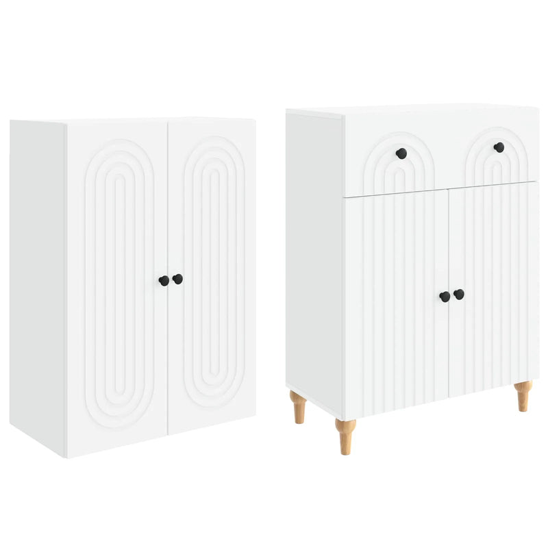 Cabinet Set 2 pcs 66 x 34.5 x 90 cm Engineered Wood