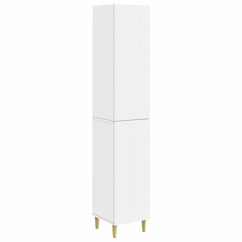 Cabinet Set 2 pcs White 33 x 34.5 x 90 cm Engineered Wood