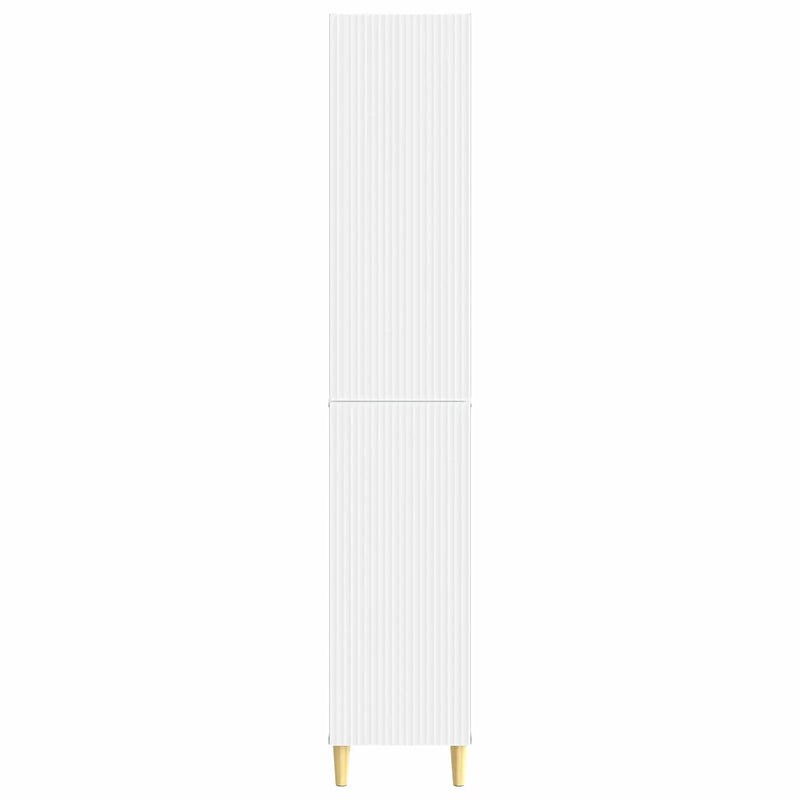 Cabinet Set 2 pcs White 33 x 34.5 x 90 cm Engineered Wood