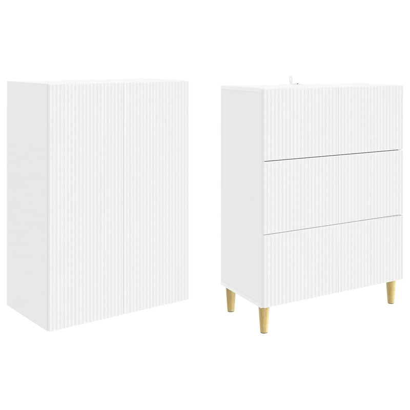Cabinet Set 2 pcs 66 x 34.5 x 90 cm Engineered Wood