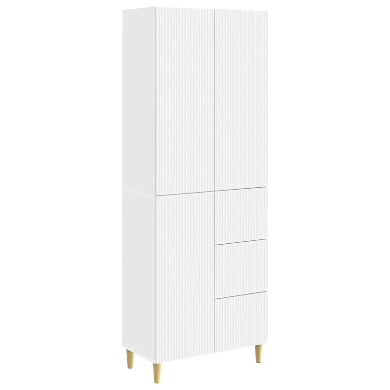 Cabinet Set 2 pcs White 66 x 34.5 x 90 cm Engineered Wood