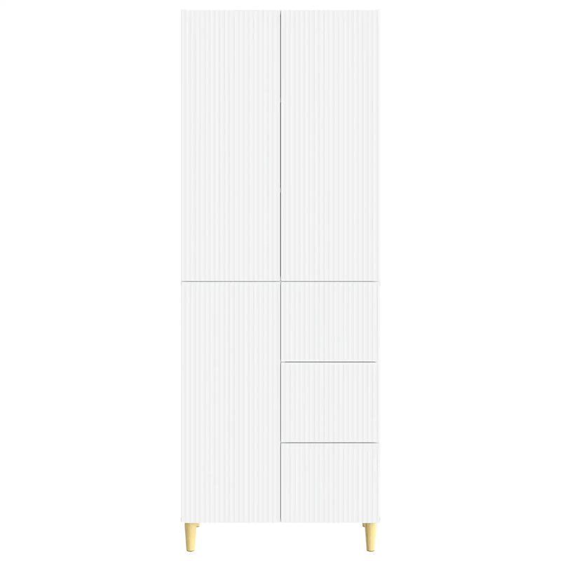 Cabinet Set 2 pcs White 66 x 34.5 x 90 cm Engineered Wood