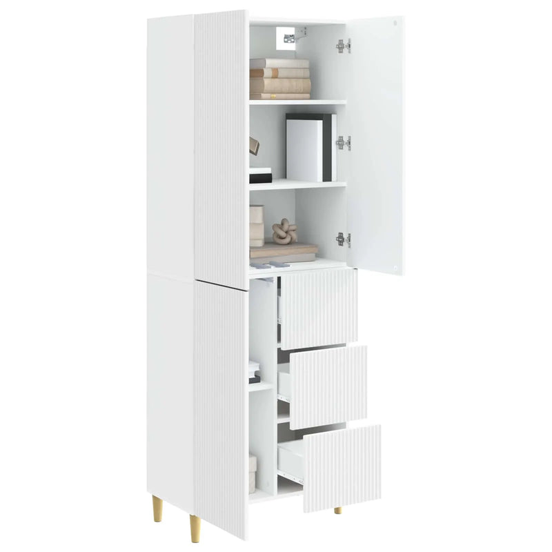 Cabinet Set 2 pcs White 66 x 34.5 x 90 cm Engineered Wood