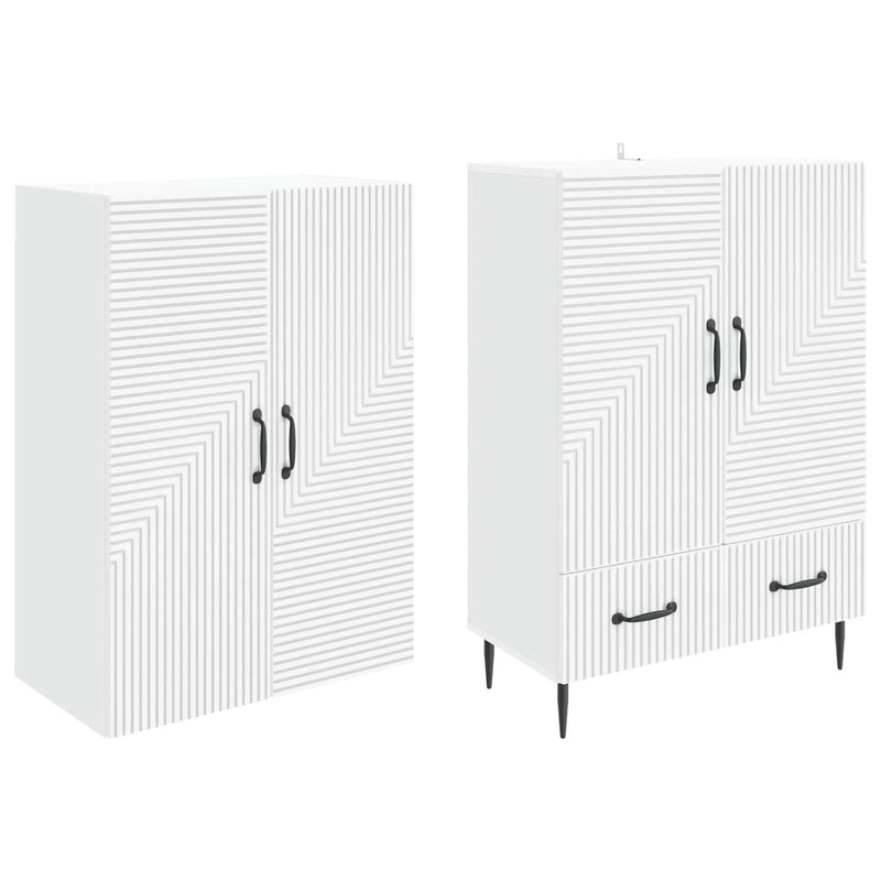 Cabinet Set 2 pcs 66 x 34.5 x 95 cm Engineered Wood