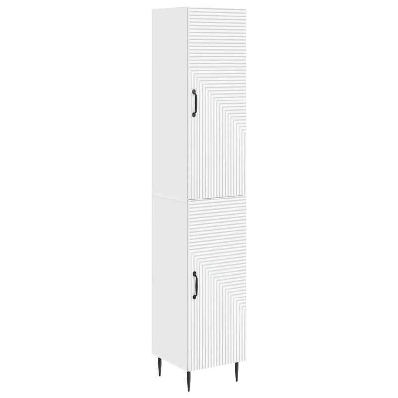 Cabinet Set 2 pcs White 33 x 34.5 x 89.5 cm Engineered Wood