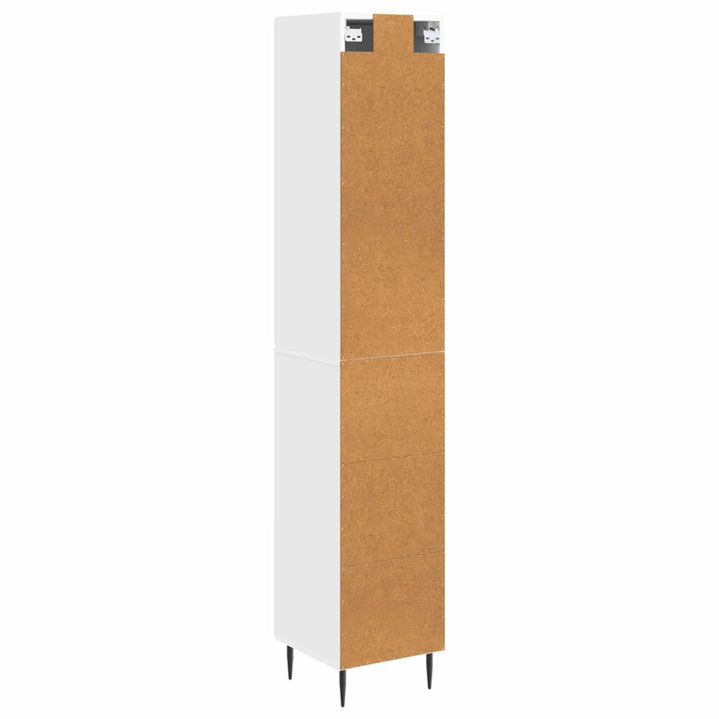 Cabinet Set 2 pcs White 33 x 34.5 x 89.5 cm Engineered Wood