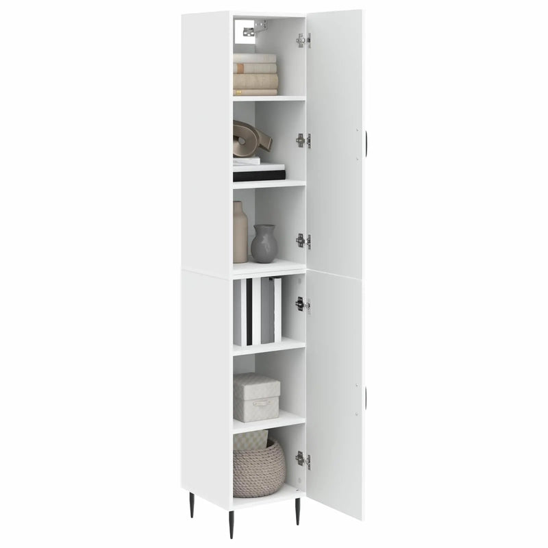 Cabinet Set 2 pcs White 33 x 34.5 x 89.5 cm Engineered Wood