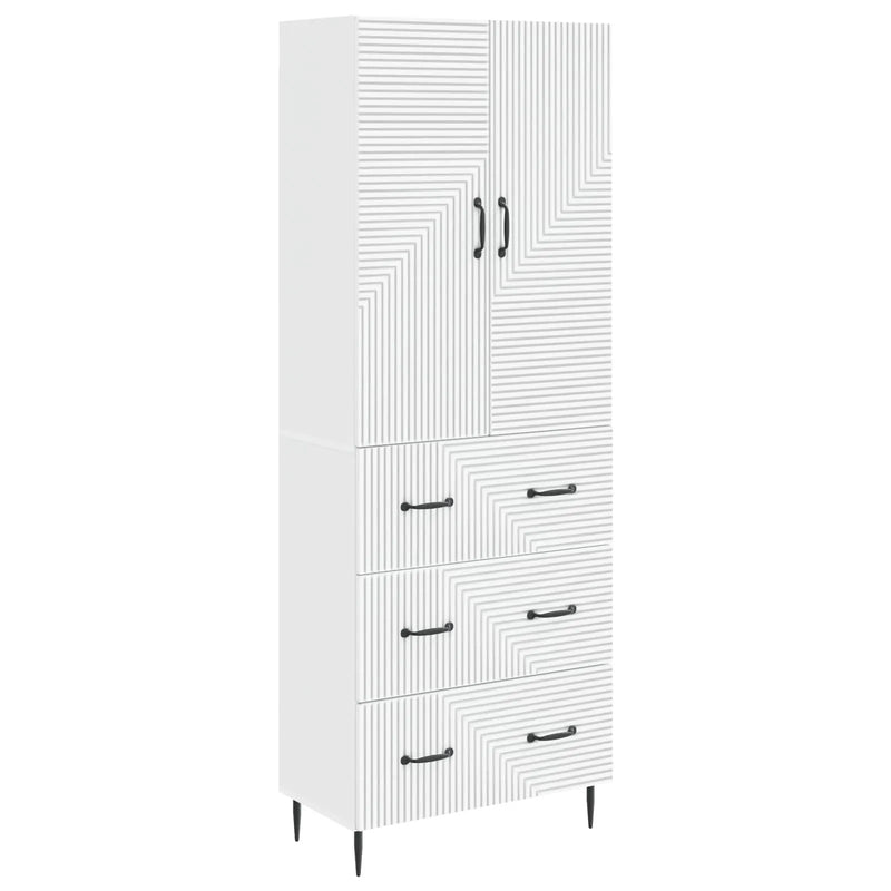 Cabinet Set 2 pcs White 66 x 34.5 x 90 cm Engineered Wood