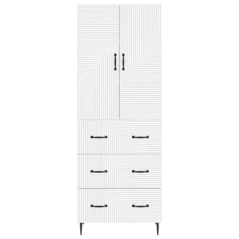Cabinet Set 2 pcs White 66 x 34.5 x 90 cm Engineered Wood